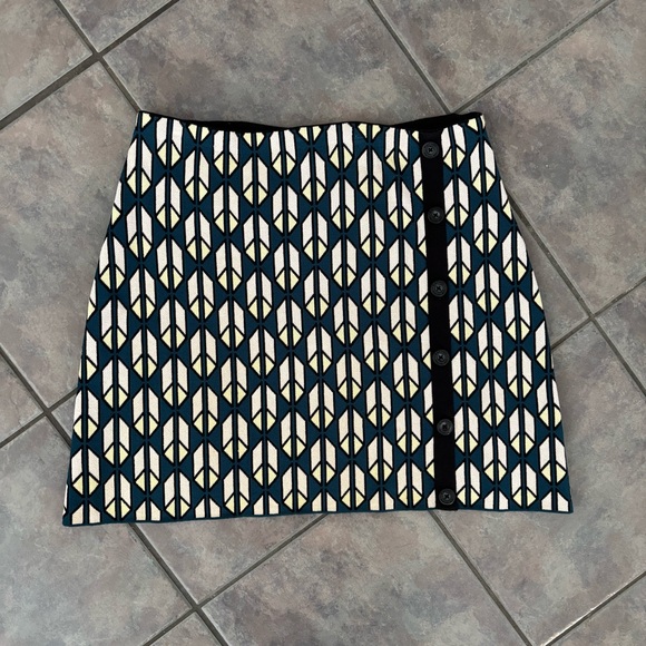 RACHEL Rachel Roy Blue and Cream Knit Top - Picture 6 of 9